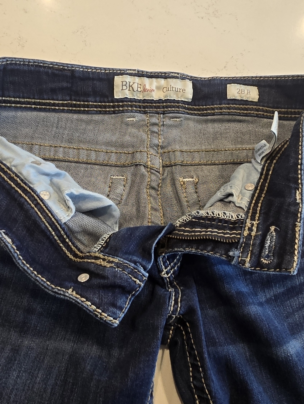 BKE Culture Stretch Bootcut Denim Casual Jeans  Womens 28R - Picture 2 of 16